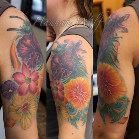 Tattoos - Hibiscus flowers - 116208